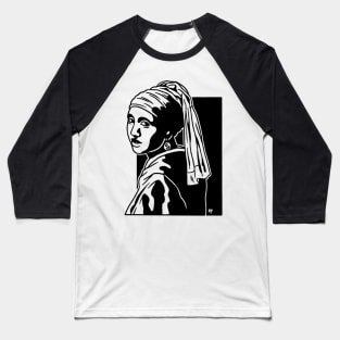 Girl with a Pearl Earring Baseball T-Shirt